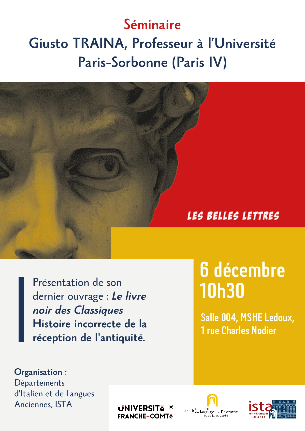 Affiche seminaire TRAINA 06 12 2023